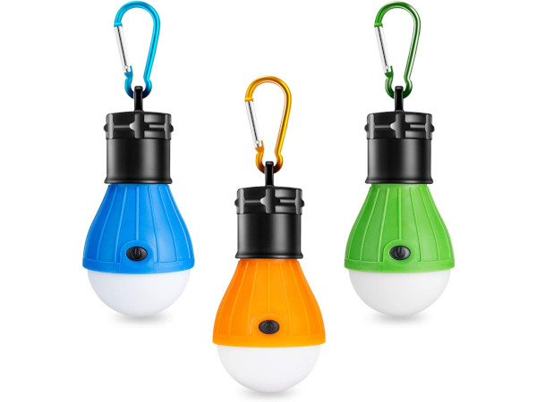 Beste LED-Campinglampe: Winzwon LED-Campinglampe mit Haken (3er-Pack)